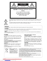 Preview for 2 page of Mitsubishi Electric WD620U User Manual