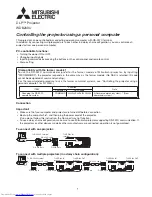 Mitsubishi Electric WD8200U User Manual preview