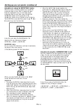 Предварительный просмотр 14 страницы Mitsubishi Electric WD8700 User Manual