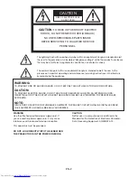 Предварительный просмотр 2 страницы Mitsubishi Electric WD8700U User Manual