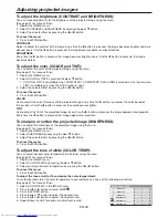 Предварительный просмотр 43 страницы Mitsubishi Electric WD8700U User Manual