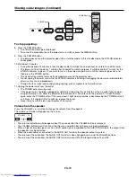 Preview for 20 page of Mitsubishi Electric WL2650U User Manual