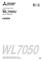 Mitsubishi Electric WL7050 User Manual preview