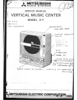 Preview for 1 page of Mitsubishi Electric X-7 Service Manual