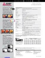 Preview for 2 page of Mitsubishi Electric X500U Brochure & Specs