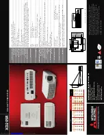 Предварительный просмотр 2 страницы Mitsubishi Electric XD205R Brochure & Specs