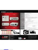 Preview for 2 page of Mitsubishi Electric XD205U Specification Sheet