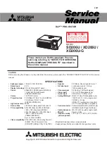 Mitsubishi Electric XD206U Service Manual предпросмотр