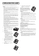 Предварительный просмотр 29 страницы Mitsubishi Electric XD206U Service Manual