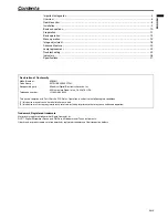 Preview for 3 page of Mitsubishi Electric XD206U User Manual