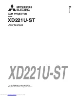 Mitsubishi Electric XD221U-ST User Manual preview