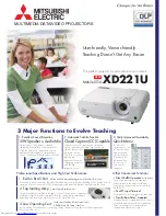 Mitsubishi Electric XD221U Brochure & Specs preview