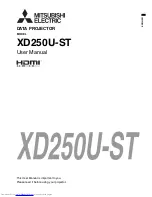 Mitsubishi Electric XD250U-ST User Manual preview