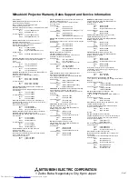 Предварительный просмотр 42 страницы Mitsubishi Electric XD250U-ST User Manual