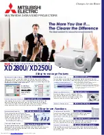 Mitsubishi Electric XD250U Specifications preview