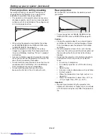 Предварительный просмотр 12 страницы Mitsubishi Electric XD3500U User Manual