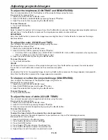 Предварительный просмотр 33 страницы Mitsubishi Electric XD3500U User Manual