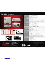 Preview for 2 page of Mitsubishi Electric XD435U Specifications