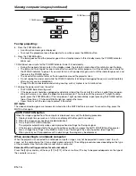 Preview for 16 page of Mitsubishi Electric XD460U User Manual