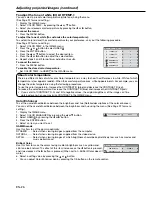 Preview for 26 page of Mitsubishi Electric XD460U User Manual