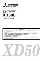 Mitsubishi Electric XD50 User Manual предпросмотр