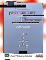 Mitsubishi Electric XD50U MINI-MITS Specifications preview
