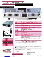 Preview for 2 page of Mitsubishi Electric XD50U MINI-MITS Specifications