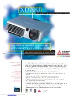 Mitsubishi Electric XD70U Brochure & Specs предпросмотр