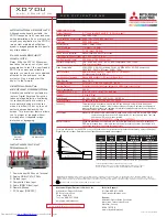 Preview for 2 page of Mitsubishi Electric XD70U Brochure & Specs