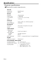 Preview for 46 page of Mitsubishi Electric XD90U User Manual