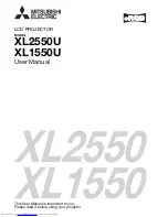 Mitsubishi Electric XL1550U User Manual preview