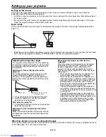 Preview for 10 page of Mitsubishi Electric XL1550U User Manual