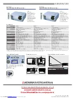 Preview for 4 page of Mitsubishi Electric XL30U Specifications