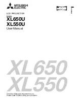 Предварительный просмотр 1 страницы Mitsubishi Electric XL550U User Manual