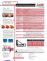 Preview for 2 page of Mitsubishi Electric XL5U Brochure & Specs