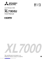 Mitsubishi Electric XL7000 User Manual preview