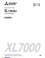 Preview for 1 page of Mitsubishi Electric XL7000U User Manual