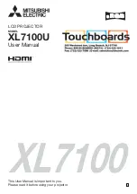 Предварительный просмотр 1 страницы Mitsubishi Electric XL7100 User Manual