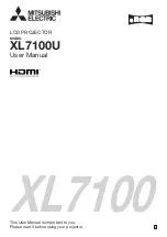 Mitsubishi Electric XL7100U User Manual предпросмотр