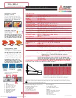 Предварительный просмотр 2 страницы Mitsubishi Electric XL8U Brochure & Specs