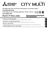 Mitsubishi Electric Y Series Installation Manual preview