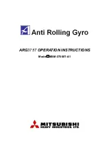 Mitsubishi Heavy Industries Anti Rolling Gyro Operation Instructions Manual preview