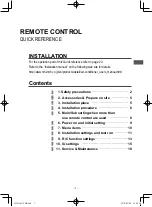 Предварительный просмотр 3 страницы Mitsubishi Heavy Industries eco touch RC-EXC3A Quick Reference