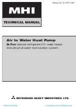 Mitsubishi Heavy Industries ESA30E-25 Technical Manual preview