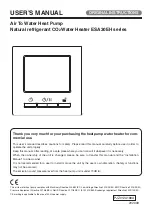 Mitsubishi Heavy Industries ESA30EH Series User Manual preview