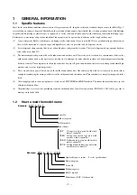 Предварительный просмотр 3 страницы Mitsubishi Heavy Industries FDCA Series Technical Manual