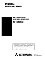 Mitsubishi Heavy Industries SA Operation & Maintenance Manual preview