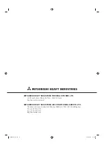 Preview for 12 page of Mitsubishi Heavy Industries SAF1000E7 Installation Manual