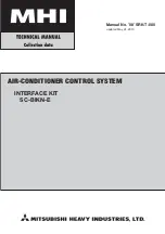 Mitsubishi Heavy Industries SC-BIKN-E Technical Manual предпросмотр