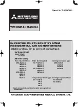 Mitsubishi Heavy Industries SRK60ZSX-S Technical Manual preview